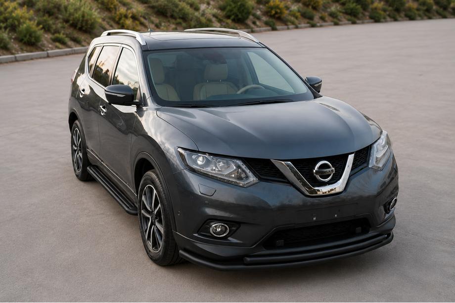 Nissan X-trail T32/Rogue 2014–2021 Přední ochranný rám ST014 Black (nerez) Image