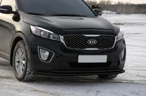 Kia Sorento III UM 2014–2020 Přední ochranný rám ST014 60/42 mm Black (nerez) fotografie 1