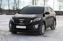 Kia Sorento III UM 2014–2020 Přední ochranný rám ST014 60/42 mm Black (nerez) fotografie 2