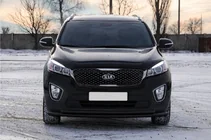 Kia Sorento III UM 2014–2020 Přední ochranný rám ST014 60/42 mm Black (nerez) fotografie 3