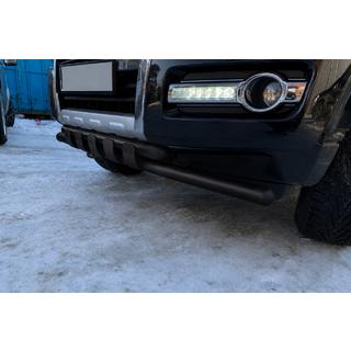 Přední ochranný rám ST015 Black (nerez) Mitsubishi Pajero Wagon IV 2006–2021 fotografie 3