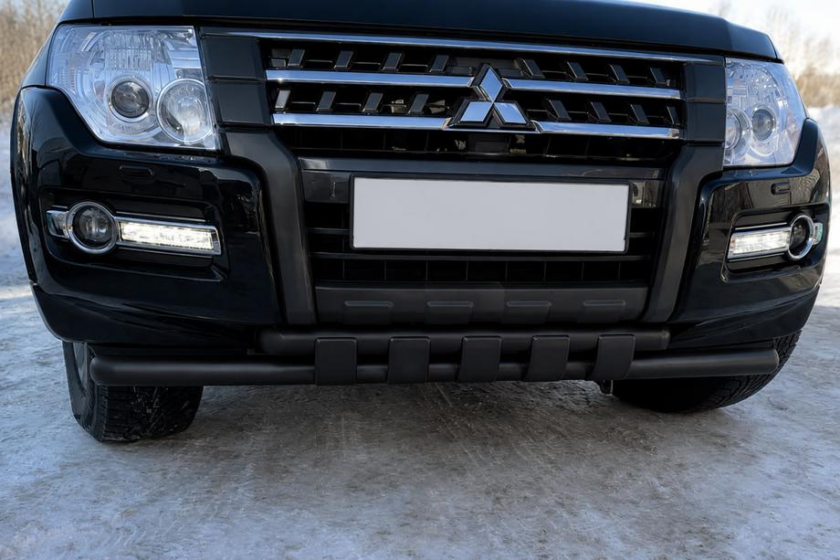 Mitsubishi Pajero Wagon IV 2006–2021 Přední ochranný rám ST015 Black (nerez) Image