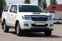 Toyota Hilux 2006–2015 Přední ochranný rám ST015 Black (nerez) fotografie 3