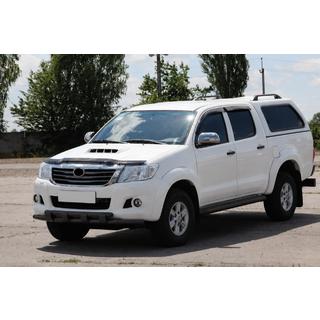 Přední ochranný rám ST015 Black (nerez) Toyota Hilux 2006–2015 fotografie 2