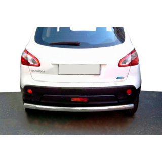 Zadní rovný ochranný rám (nerez) Nissan Qashqai 2007–2010 fotografie 2
