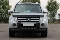 Mitsubishi Pajero Wagon III 1999–2006 Přední ochranný rám ST015 Black (nerez) fotografie 2