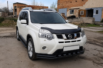 Nissan X-trail T31 2007–2014 Přední ochranný rám ST015 Black (nerez) fotografie 3
