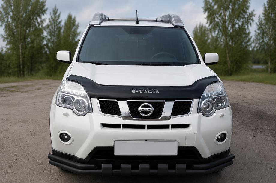 Nissan X-trail T31 2007–2014 Přední ochranný rám ST015 Black (nerez) Image