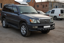 Lexus LX470 1998–2007 Přední ochranný rám ST015 Black (nerez) fotografie 2