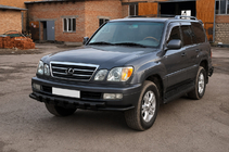 Lexus LX470 1998–2007 Přední ochranný rám ST015 Black (nerez) fotografie 3