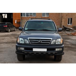Přední ochranný rám ST015 Black (nerez) Lexus LX470 1998–2007 fotografie 1