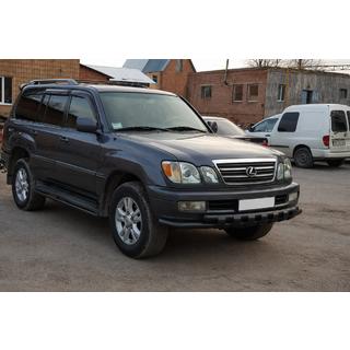 Přední ochranný rám ST015 Black (nerez) Lexus LX470 1998–2007 fotografie 2