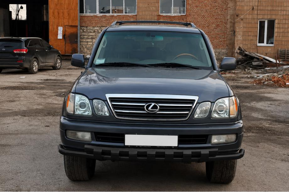 Lexus LX470 1998–2007 Přední ochranný rám ST015 Black (nerez) Image