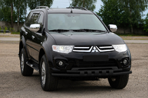 Mitsubishi L200 2006–2015 Přední ochranný rám ST015 Black (nerez) fotografie 1