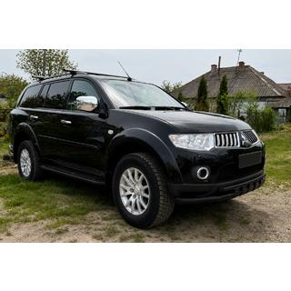 Přední ochranný rám ST015 Black (nerez) Mitsubishi Pajero Sport 2008–2015 fotografie 2
