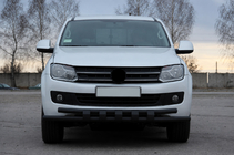 Volkswagen Amarok 2010–2022 Přední ochranný rám ST015 Black (nerez) fotografie 1
