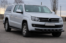 Volkswagen Amarok 2010–2022 Přední ochranný rám ST015 Black (nerez) fotografie 3