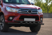 Toyota Hilux 2015– Přední ochranný rám ST015 Black (nerez) fotografie 3