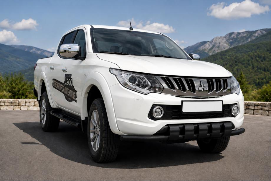 Mitsubishi L200 2015–2024 Přední ochranný rám ST015 Black (nerez) Image