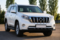 Toyota Land Cruiser Prado 150 2009–2023 Přední ochranný rám ST015 Black (nerez) fotografie 3