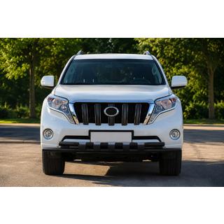 Přední ochranný rám ST015 Black (nerez) Toyota Land Cruiser Prado 150 2009–2023 fotografie 1