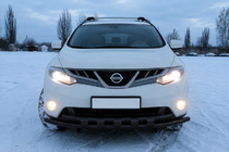 Nissan Murano 2008–2014 Přední ochranný rám ST015 Black (nerez) fotografie 2