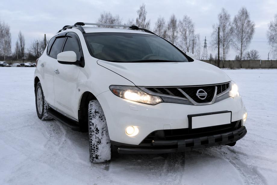 Nissan Murano 2008–2014 Přední ochranný rám ST015 Black (nerez) Image