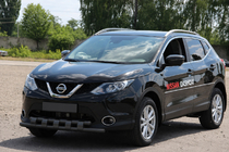 Nissan Qashqai 2007–2010 Přední ochranný rám ST015 Black (nerez) fotografie 1