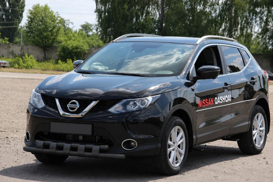 Nissan Qashqai 2007–2010 Přední ochranný rám ST015 Black (nerez) Image