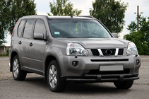Nissan X-trail T31 2007–2014 Přední ochranný rám ST015/2 Black (nerez) fotografie 1
