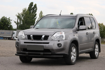 Nissan X-trail T31 2007–2014 Přední ochranný rám ST015/2 Black (nerez) fotografie 2