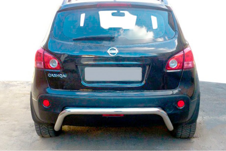 Nissan Qashqai 2010–2014 Zadní ochranný rám AK007 (nerez) Fotografie 1
