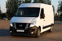 Renault Master 2011–2023 Přední ochranný rám ST016 Black (nerez) fotografie 3