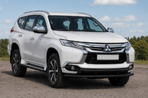 Mitsubishi Pajero Sport 2015– Přední ochranný rám ST016 Black (nerez) fotografie 1