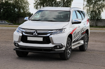 Mitsubishi Pajero Sport 2015– Přední ochranný rám ST016 Black (nerez) fotografie 2