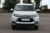 Mitsubishi Pajero Sport 2015– Přední ochranný rám ST016 Black (nerez) fotografie 3