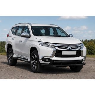 Přední ochranný rám ST016 Black (nerez) Mitsubishi Pajero Sport 2015– fotografie 1