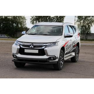 Přední ochranný rám ST016 Black (nerez) Mitsubishi Pajero Sport 2015– fotografie 2