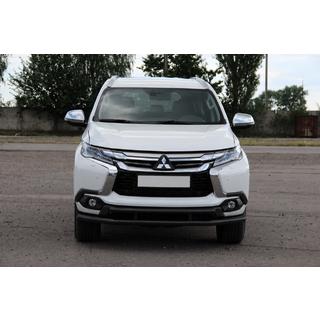 Přední ochranný rám ST016 Black (nerez) Mitsubishi Pajero Sport 2015– fotografie 3