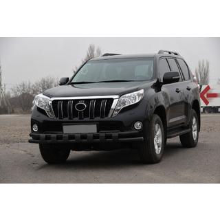 Přední ochranný rám ST016-2 Black (nerez) Toyota Land Cruiser Prado 150 2009–2023 fotografie 2