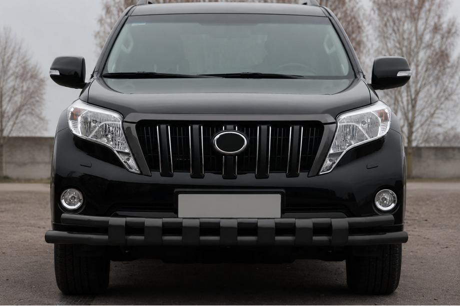 Toyota Land Cruiser Prado 150 2009–2023 Přední ochranný rám ST016-2 Black (nerez) Fotografie 1