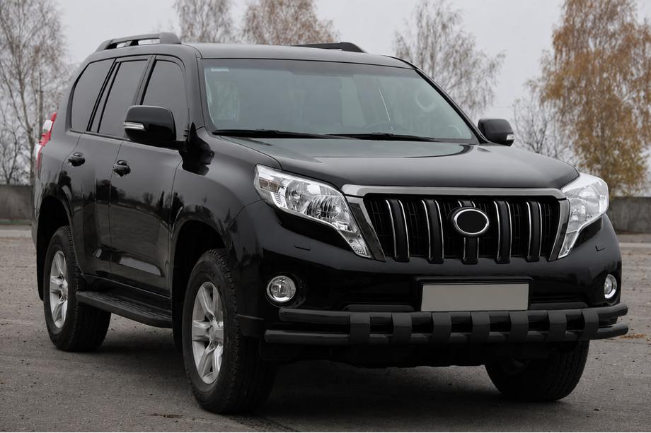 Toyota Land Cruiser Prado 150 2009–2023 Přední ochranný rám ST016-2 Black (nerez) Fotografie 3