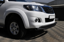 Toyota Hilux 2006–2015 Přední ochranný rám ST017 Black (nerez) fotografie 3