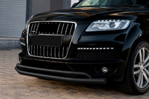 Audi Q7 2005–2015 Přední ochranný rám ST017 Black (nerez) fotografie 2