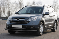 Honda CRV 2007–2011 Přední ochranný rám ST018 Black (nerez) fotografie 2