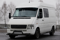 Volkswagen LT 1995–2006 Přední ochranný rám ST020 Black (nerez) fotografie 2