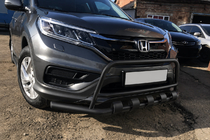 Honda CRV 2012–2016 Přední ochranný rám WT003-ST-V2 Black (nerez) fotografie 1