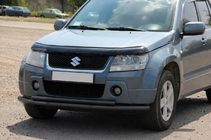 Suzuki Grand Vitara 2005–2017 Přední dvojitý ochranný rám 60/42 mm Black (nerez) fotografie 2