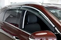 Lexus LS 2007–2017 Okenní deflektory s chromovanou lištou Long (HIC, 4 ks) fotografie 1