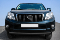 Toyota Land Cruiser Prado 120 2002–2009 Přední ochranný rám ST008 Black (nerez) fotografie 1